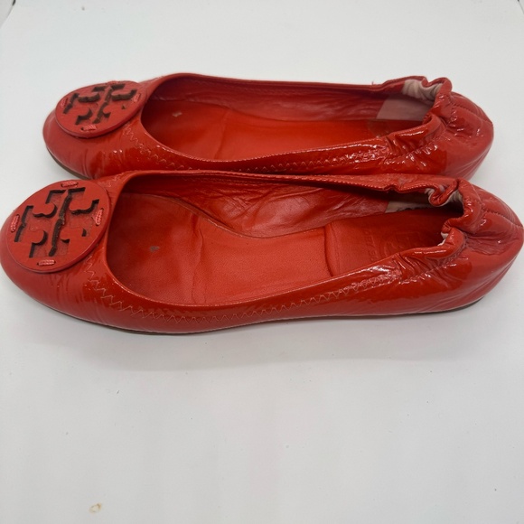 ory Burch Reva Bright Orange Flats – Size 37 (Fits US 7) Condition: Excellent - Picture 2 of 3